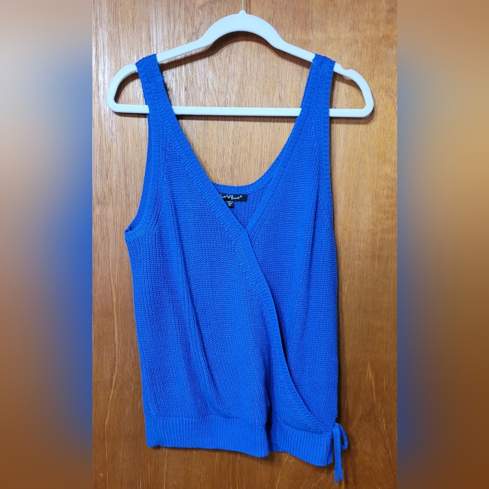 Velvet Heart Royal Blue Knit Tank Top Size Medium (0001)